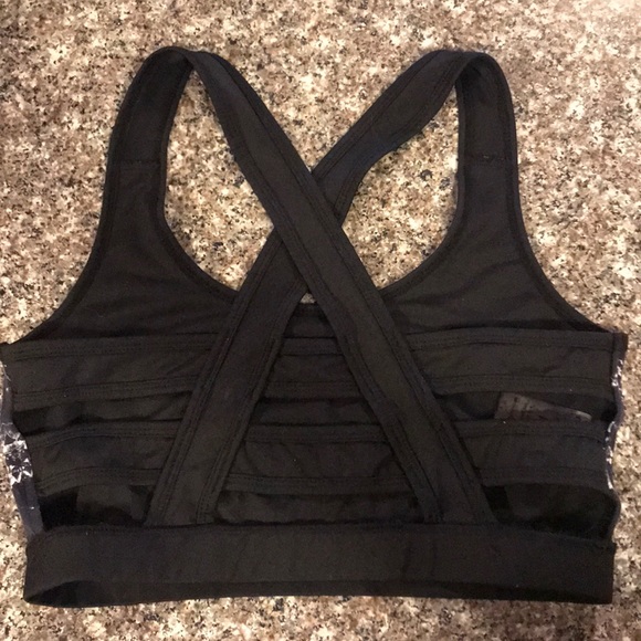 Black and White Marble Crop Top - Picture 2 of 2